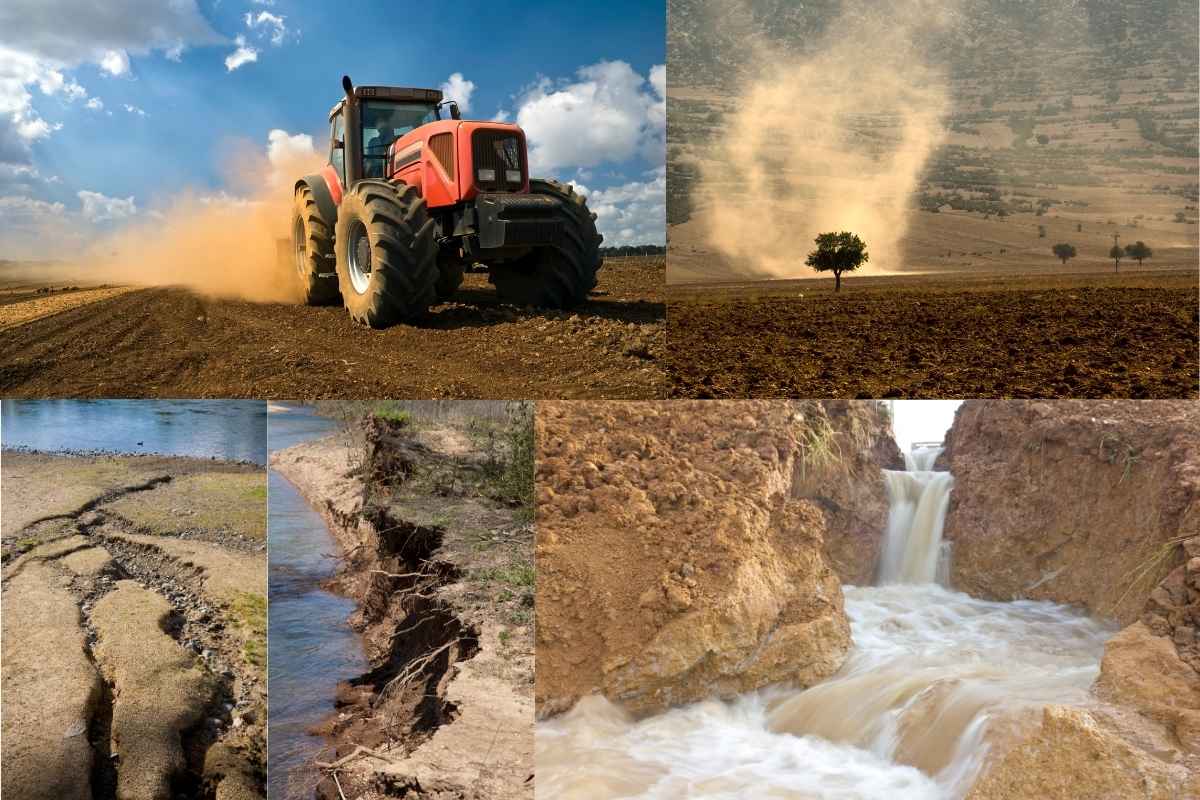 Land- und Wasser Erosionen