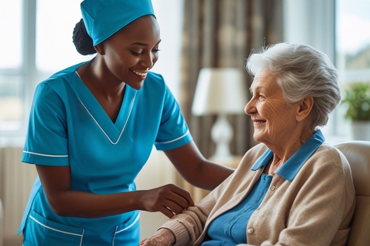 Pflegekraft aus Afrika