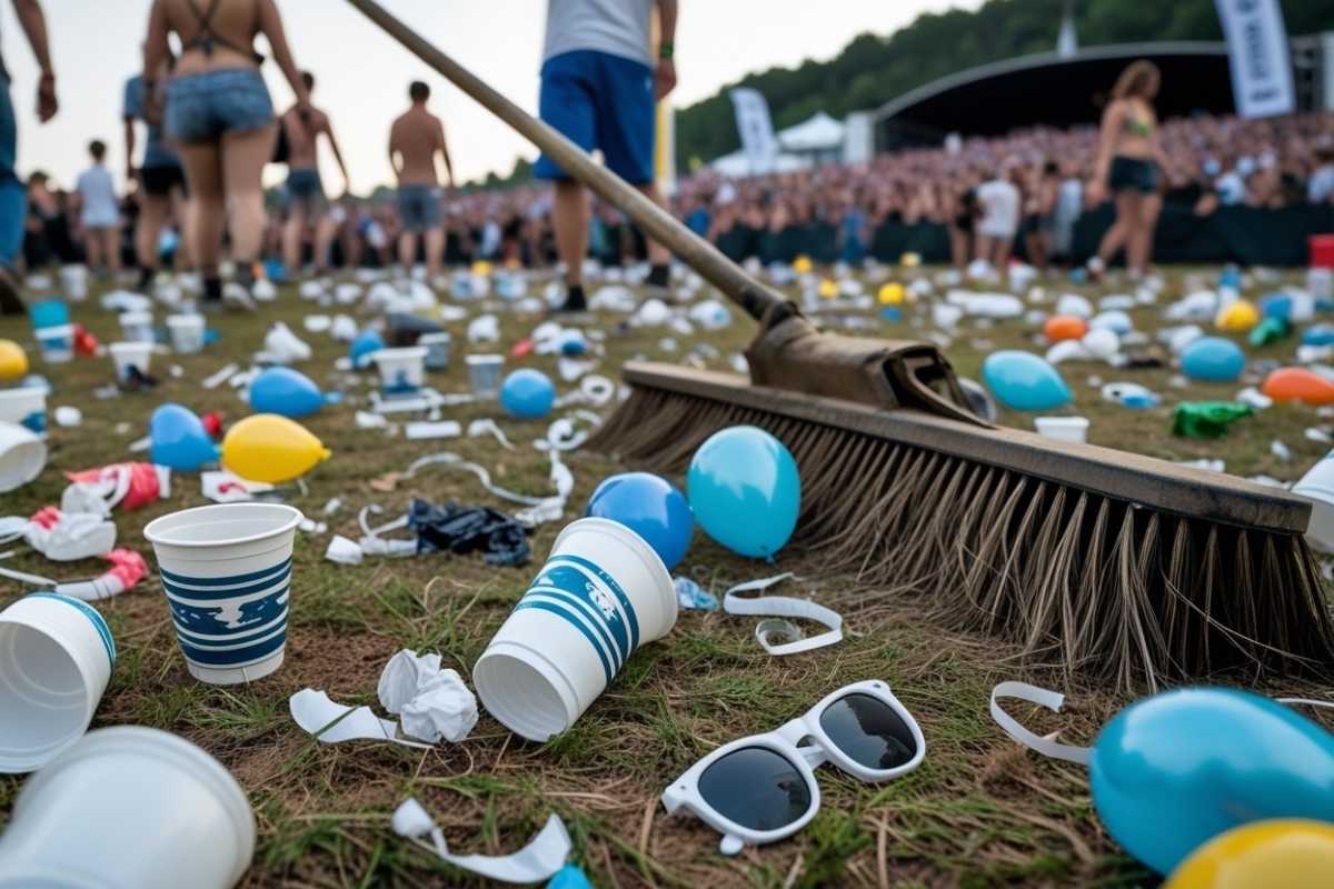 Müll bei Festivals