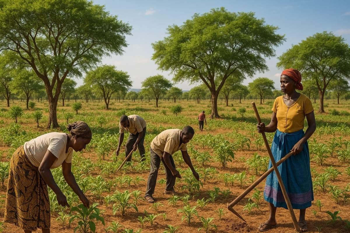 Afrikanische Bauern